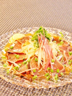 簡単❀かつおの漬けのっけもり❀