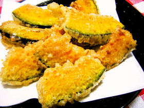 サックサク♪♪かぼちゃ天ぷら