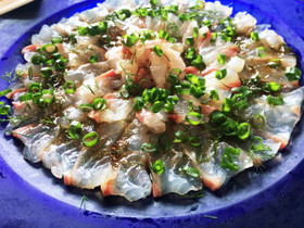 白ワインにピッタリ★鯛のカルパッチョ