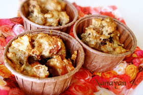 マクロビ☆アップルレーズンカップケーキ