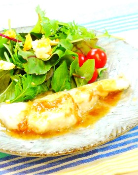 簡単♪白身魚の梅バターソース