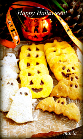 ハロウィン＊簡単＊かぼちゃのクッキー