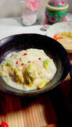 簡単♪タラと白菜のクリーム煮