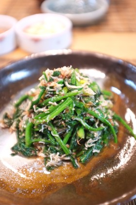 ほうれん草としらすのポン酢おかか和え