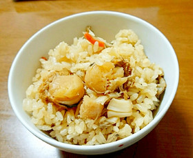 簡単！ほたての炊き込みご飯