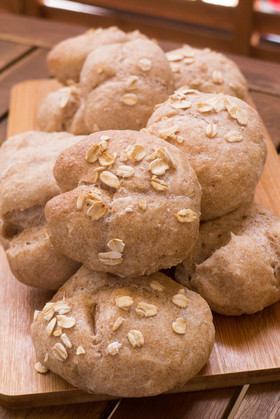 冷蔵庫で発酵！ふすま入り全粒粉パン