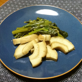 カブの葉&車麩の煮物