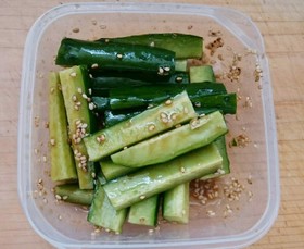 和えるだけ☆きゅうりの中華風漬物