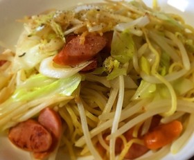 家の食材で☆簡単シャンタン塩焼きそば