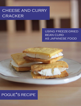 高野豆腐でチーズクラッカー★カレー味