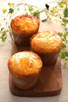 ホットケーキミックスで！ゆず茶のマフィン