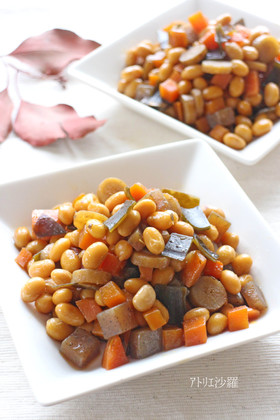 体に優しくダイエット♪常備菜✿五目豆✿