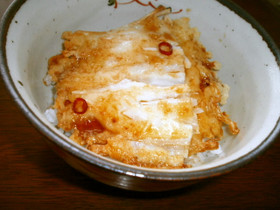 大根皮を使って♬かき揚げ丼◆甘辛