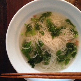 洋風だしのにゅうめん（セロリと生姜）