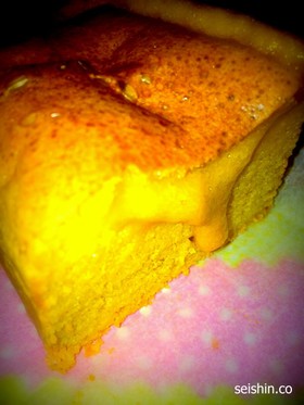 簡単！とろ～り米粉の生カステラ　