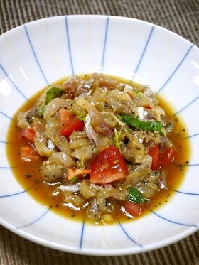 簡単イタリアン！アジのたたきリメイク