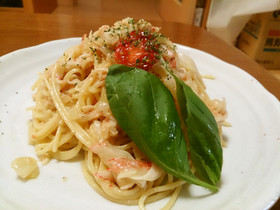 カニクリームパスタ
