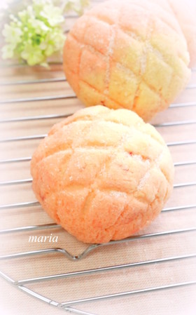 ✿春いちごのメロンパン✿