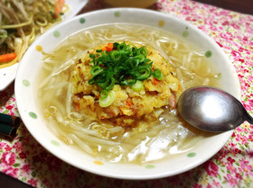 余り物で！簡単ｺﾂ有♡本格炒飯&もやし餡