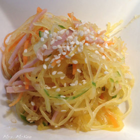 そうめん瓜の中華風サラダ