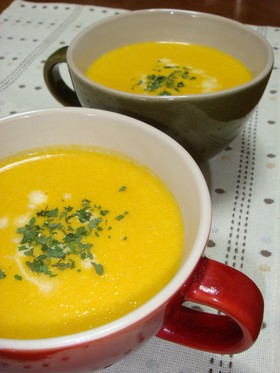 FPで簡単♪かぼちゃのポタージュ