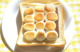 マシュマロチョコトースト