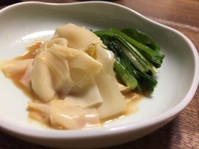 たけのこ姫皮の酢味噌和え