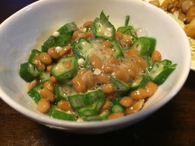 オクラ納豆