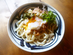 冷やし納豆おろしうどん♪