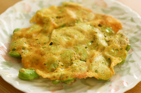 そらまめのパリパリ羽根つきチーズ焼き