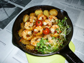 イシスキでえび「だけ」のアヒージョ