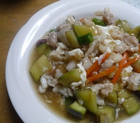 水ナスのあんかけチヤ−ハン