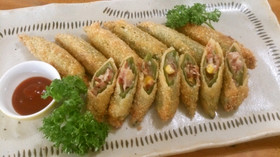 オクラのポテサラスティック