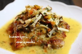 鶏肉の白ワイン蒸し～レモン風味。