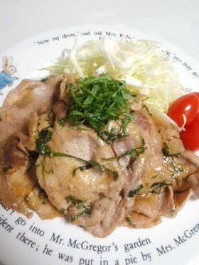 ご飯に合う！豚肉のシソ味噌焼き☆