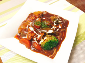 鶏と野菜のデミグラスソース煮込み