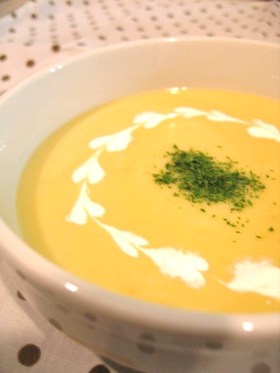 生クリームなしで☆濃厚な薩摩芋のスープ