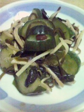 ビリビリ辛いキュウリ浅漬け「グフ」