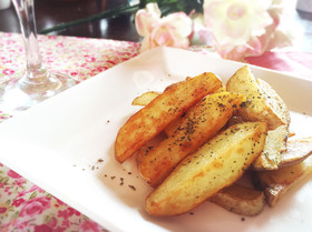 簡単お洒落♡揚げないフライドポテト