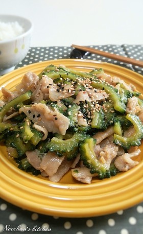 こっくり旨～♡豚とゴーヤの甘味噌炒め