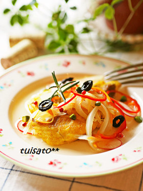 ＊白身魚の華麗なエスカベッシュ＊