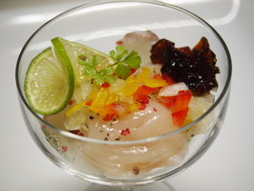 ホタテと鯛のカルパッチョ