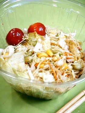 簡単！カット野菜で和風サラダ♪