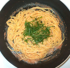 辛子明太子パスタ♪簡単たらこパスタ和風