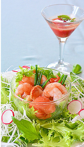 カクテルソース＊シーフードサラダ♪
