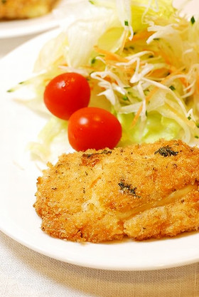 子供もパクパク♬鮭のチーズパン粉焼き