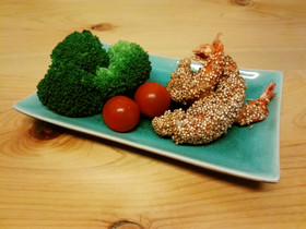 ローストキヌアのエビフライ