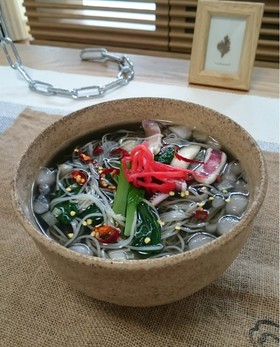 沖縄いか汁風いか墨そーめん