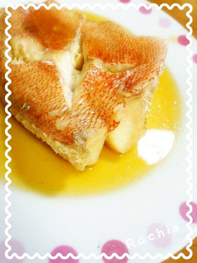 めんつゆで簡単！赤魚の煮付け♪