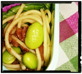 夏のお弁当に♡すっぱパスタ♡